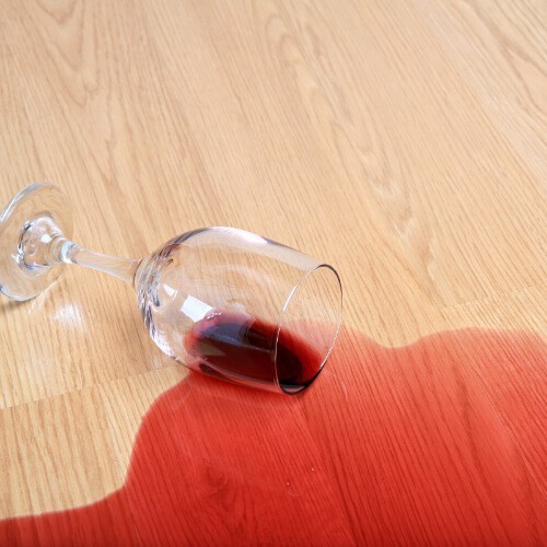 Spilled wine Laminate floor cleaning | Affordable Flooring Warehouse | Steamboat Springs, CO